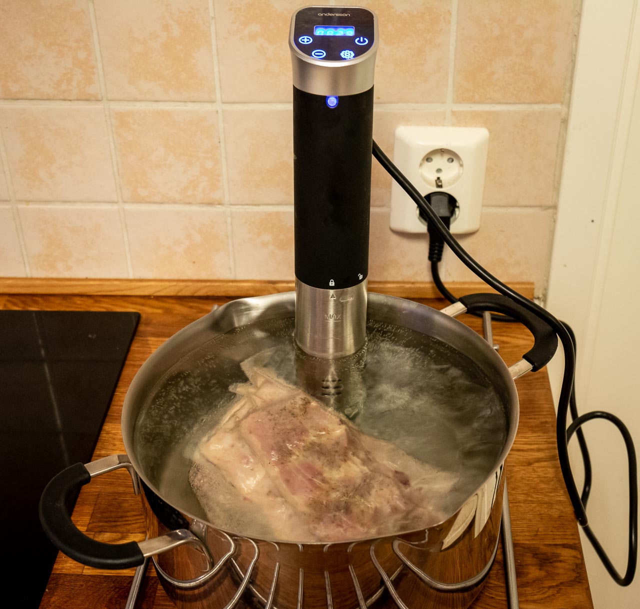 kamben i vattenbad 67 grader och 8 timmar