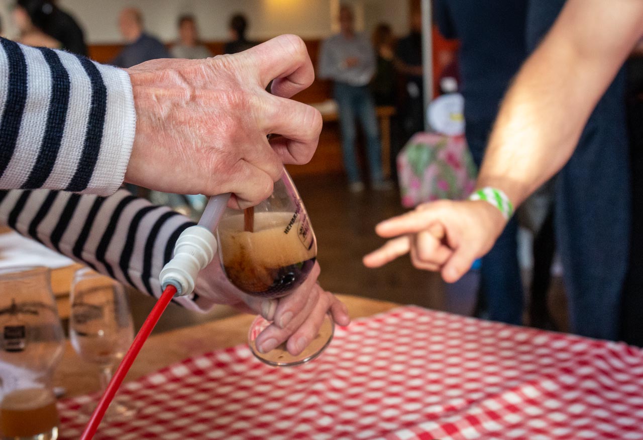 Upptappning av vår schwartzbier